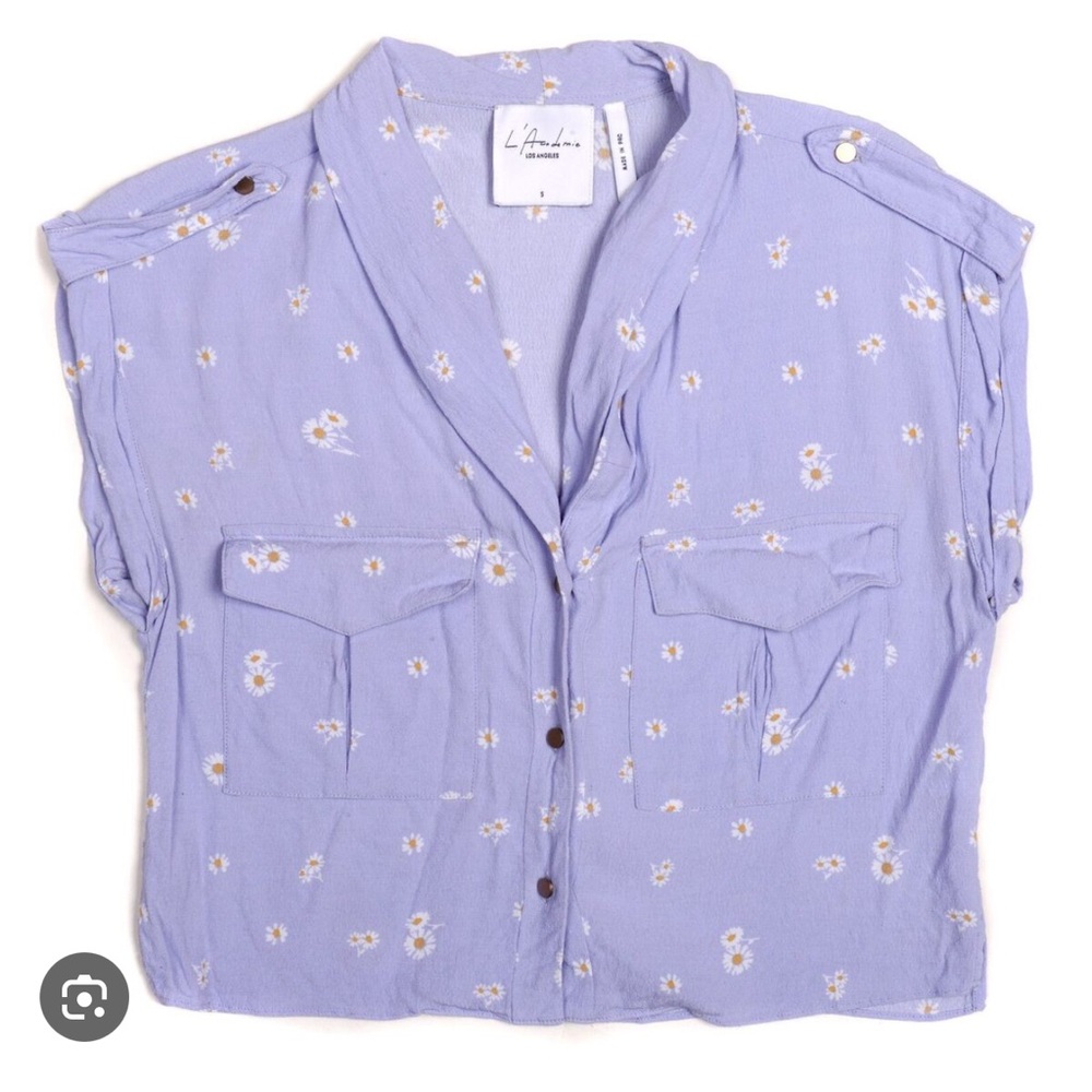 L'Academie The Safari Crop Blouse